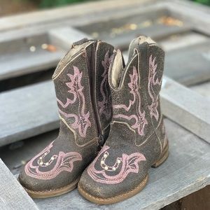 Girls Roper Cowgirl Toddler Boots Riding